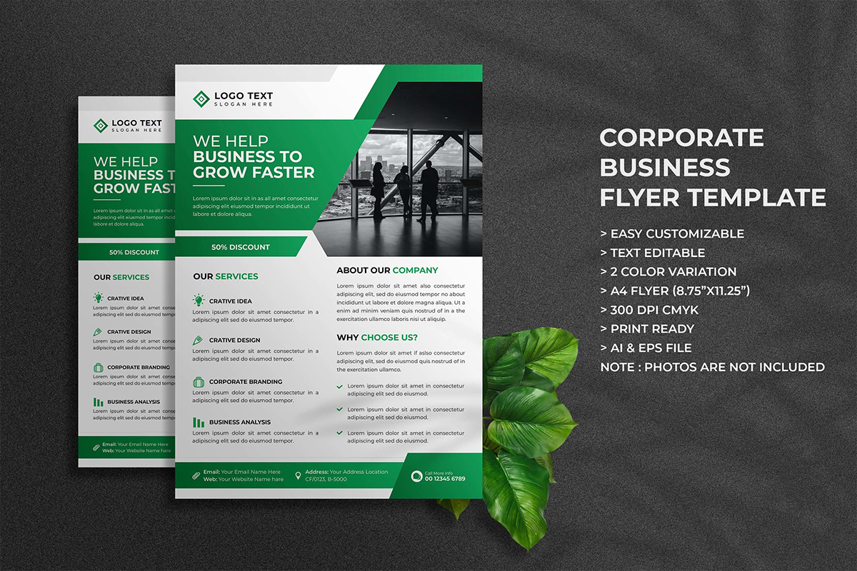 Creative Corporate Business Flyer Template and Digital Marketing Agency Flyer