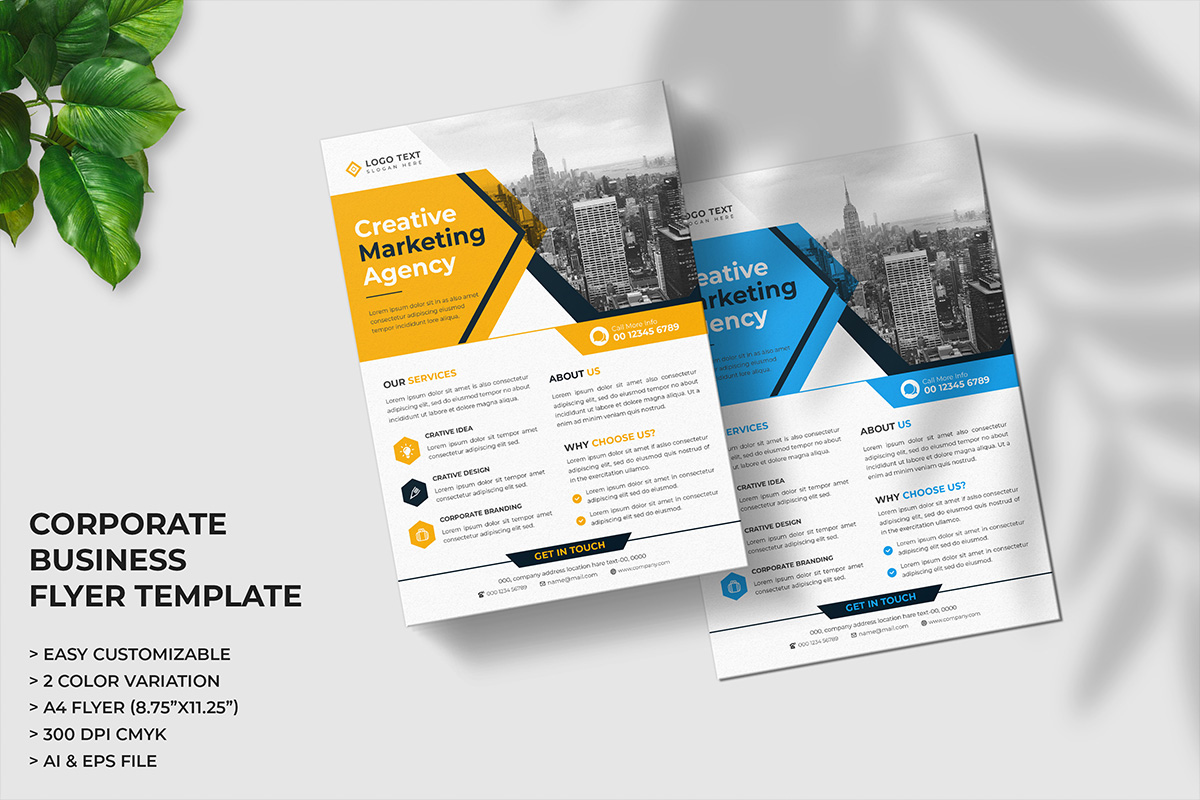 Digital Marketing Agency Flyer Template Design and Corporate Business Flyer Template