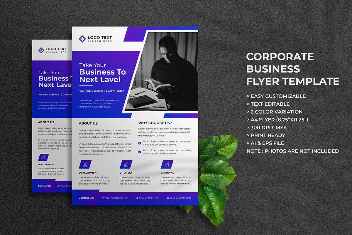 Creative Digital Marketing Agency Flyer Template Design and Corporate Business Flyer Layout Design