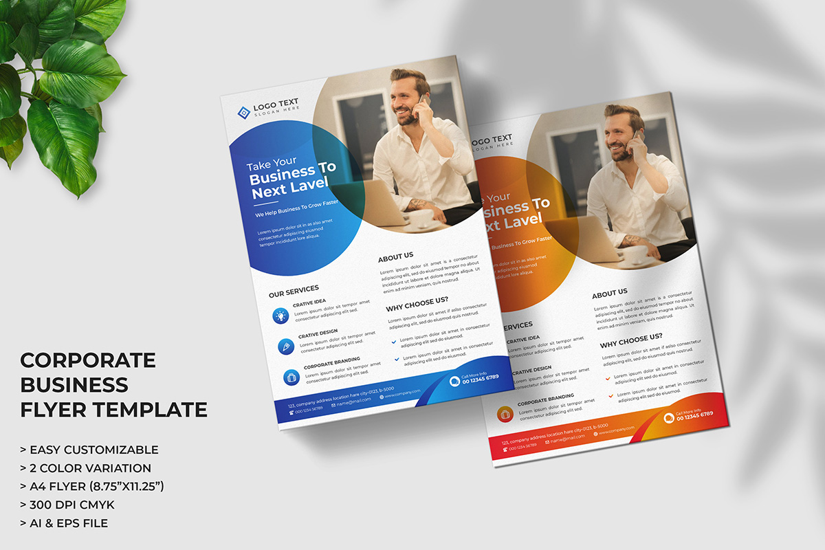 Creative Digital Marketing Agency Flyer Template Design and Corporate Business Flyer Poster