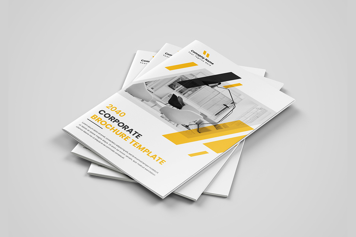 Corporate business a4 brochure template and company profile template