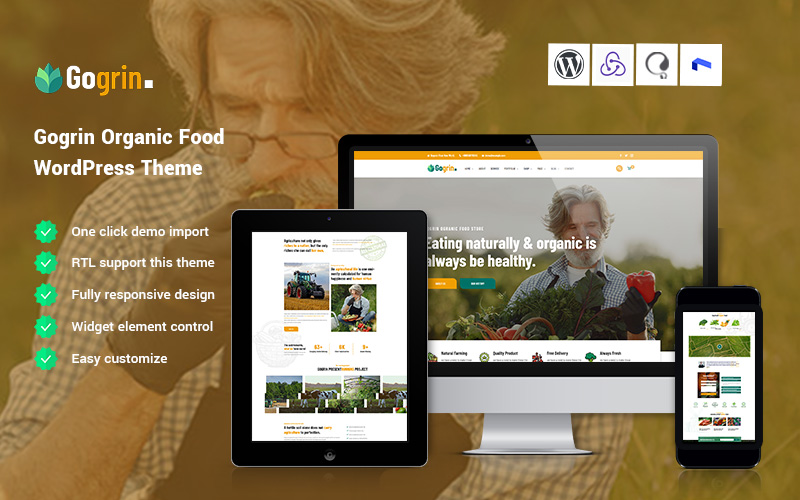 Gogrin - Agriculture and Organic Food WordPress Theme