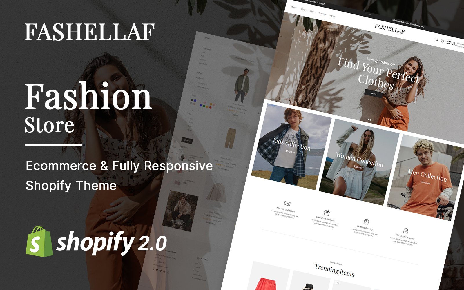 Fashellaf - Clothes Fashion, online Shopify Theme