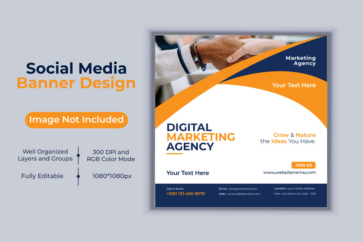 Creative Idea Digital Marketing Agency Template Design