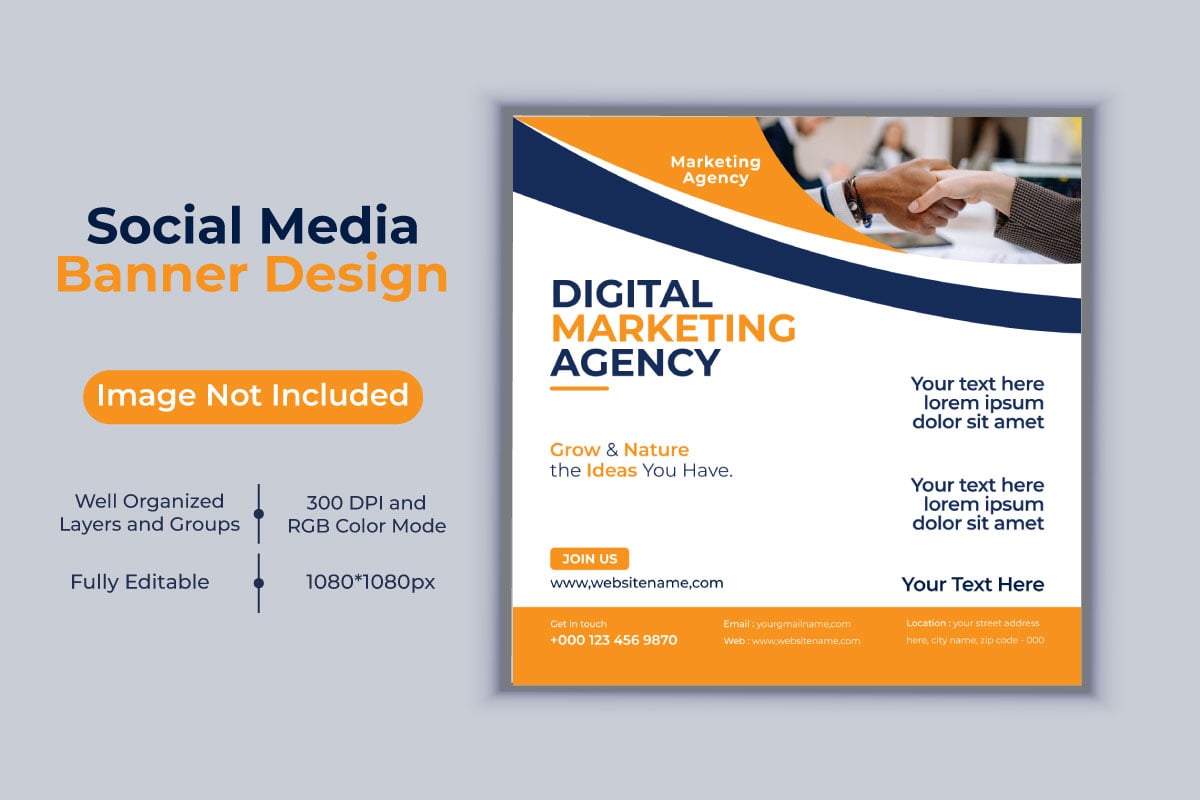 Creative Idea Digital Marketing Agency Vector Design