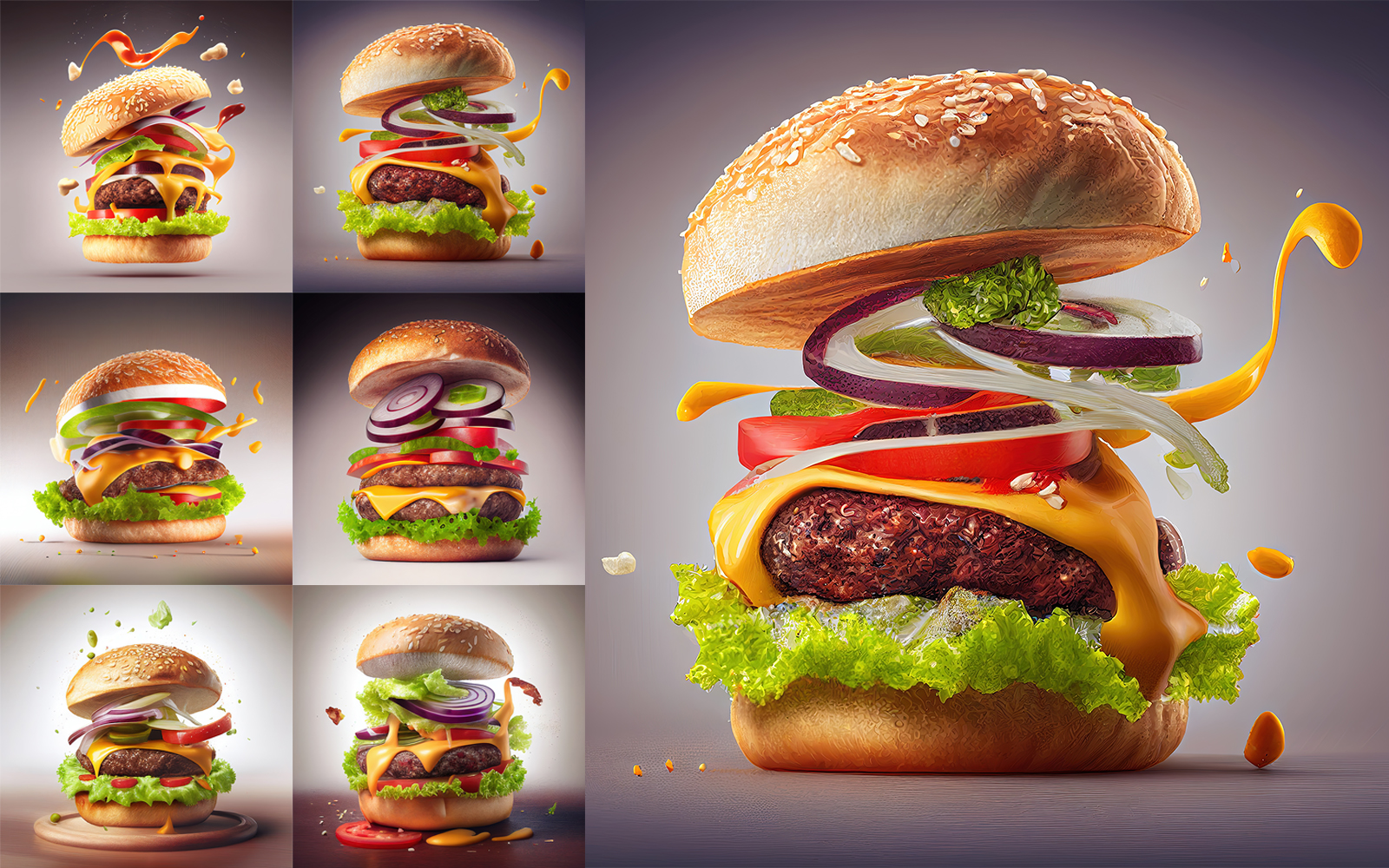 Cheeseburgers Illustrations