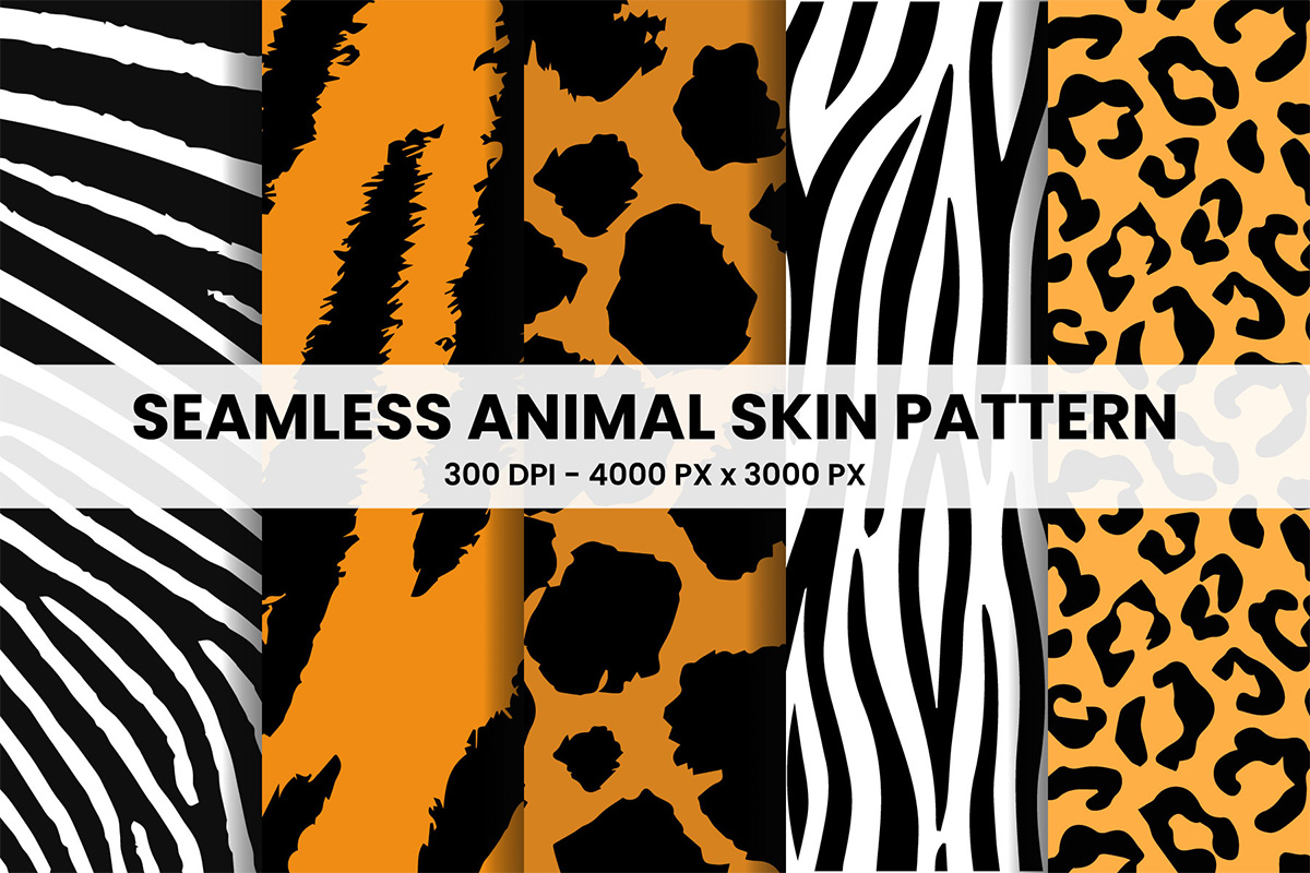 Animal pattern texture collection. Tiger print pattern. safari leopard fabric pattern