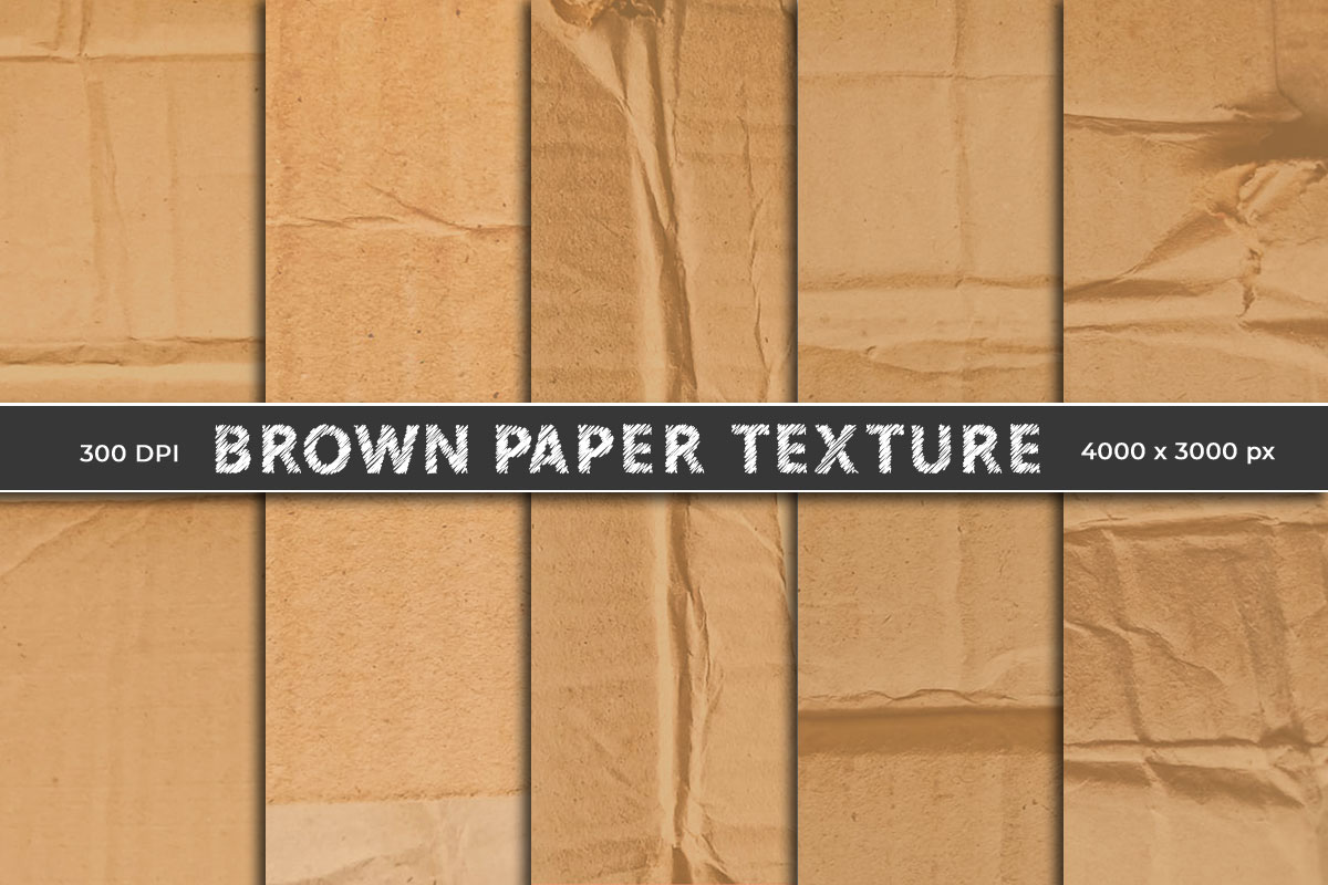 Brown paper texture background. Cardboard texture. Crumpled paperboard