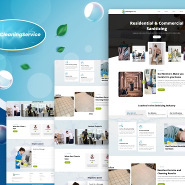 Business Cleaning UI Elements 309396
