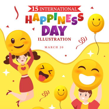 Day Happiness Illustrations Templates 309454