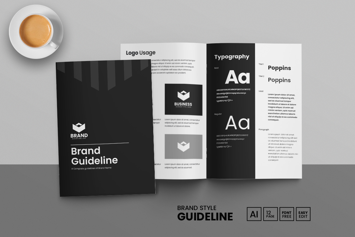 Minimal Brand Style Guideline Template