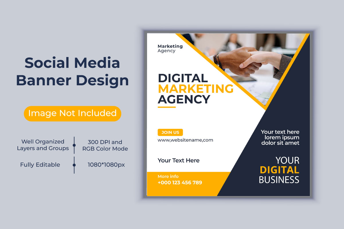 Digital Marketing Agency New Trendy Banner