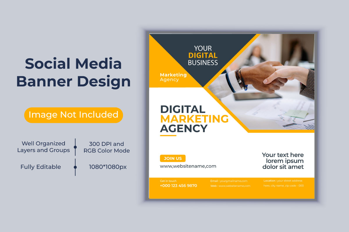 Digital Marketing Agency Banner Template Design