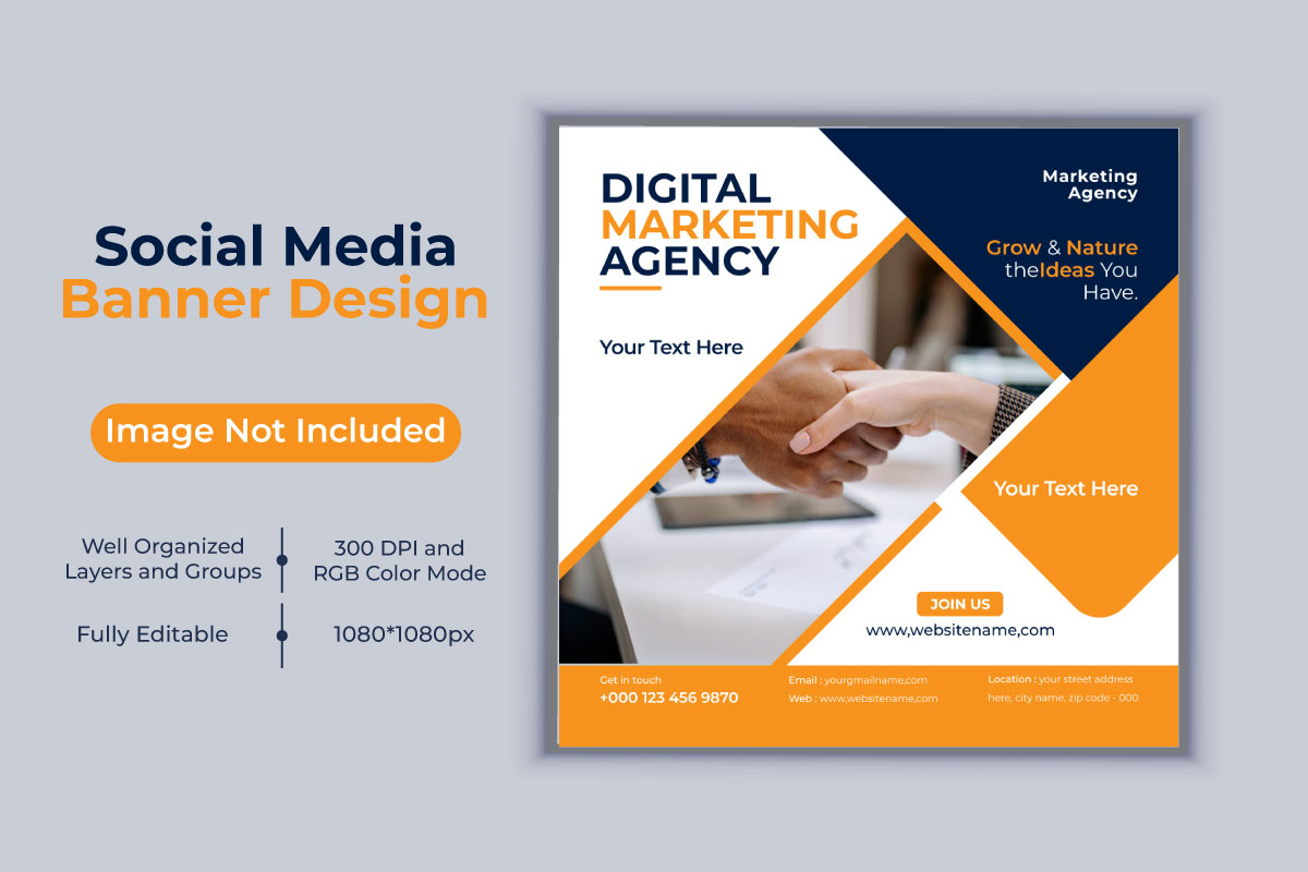Creative Idea Digital Marketing Agency Social Media Post And Banner