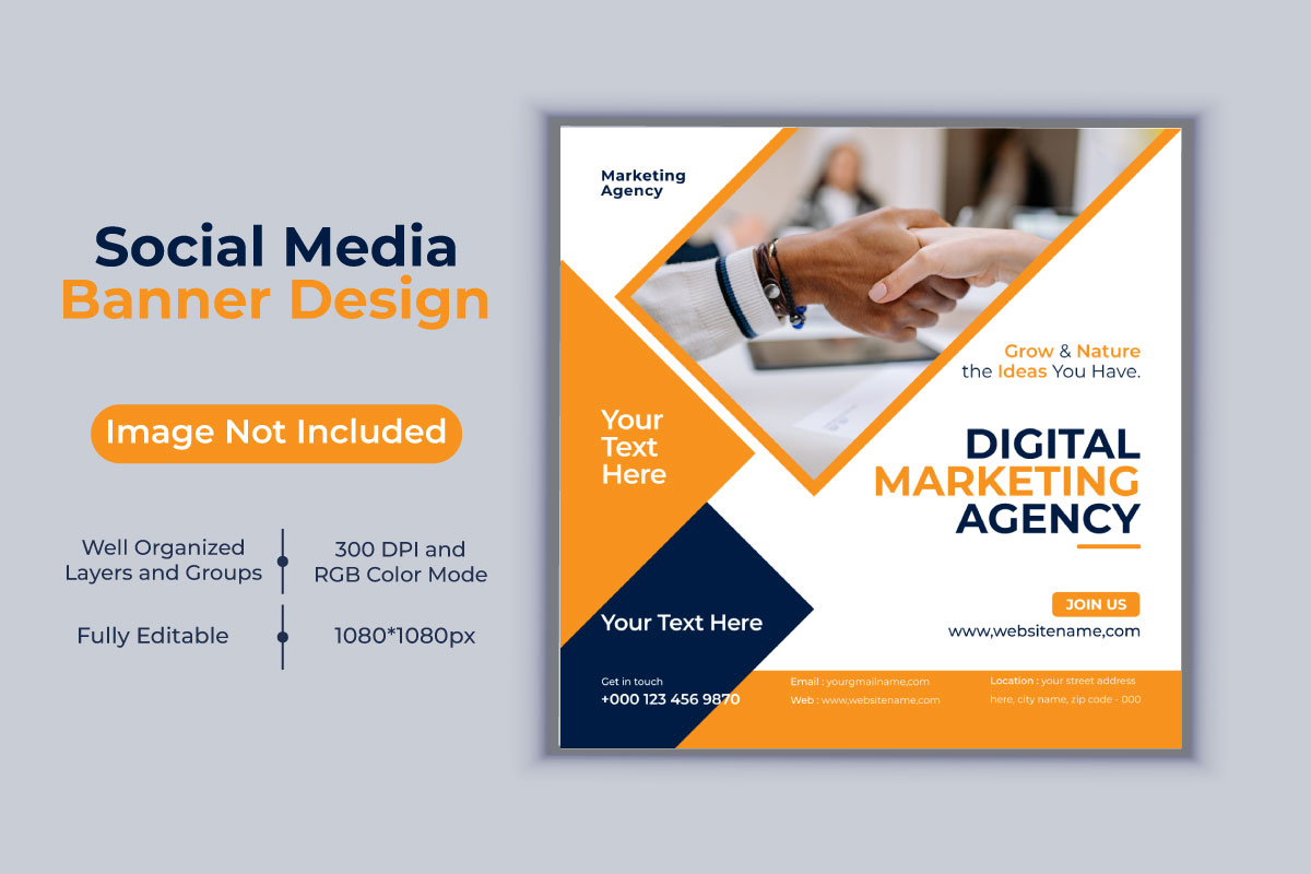 Creative Idea Digital Marketing Agency Template Social Media Post Banner Design