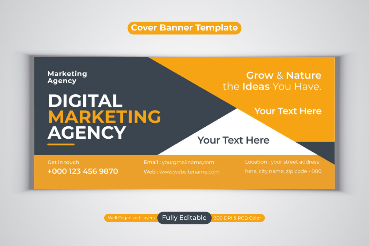 Creative Idea  Professional Digital Marketing Agency Template Design For Social Media Post