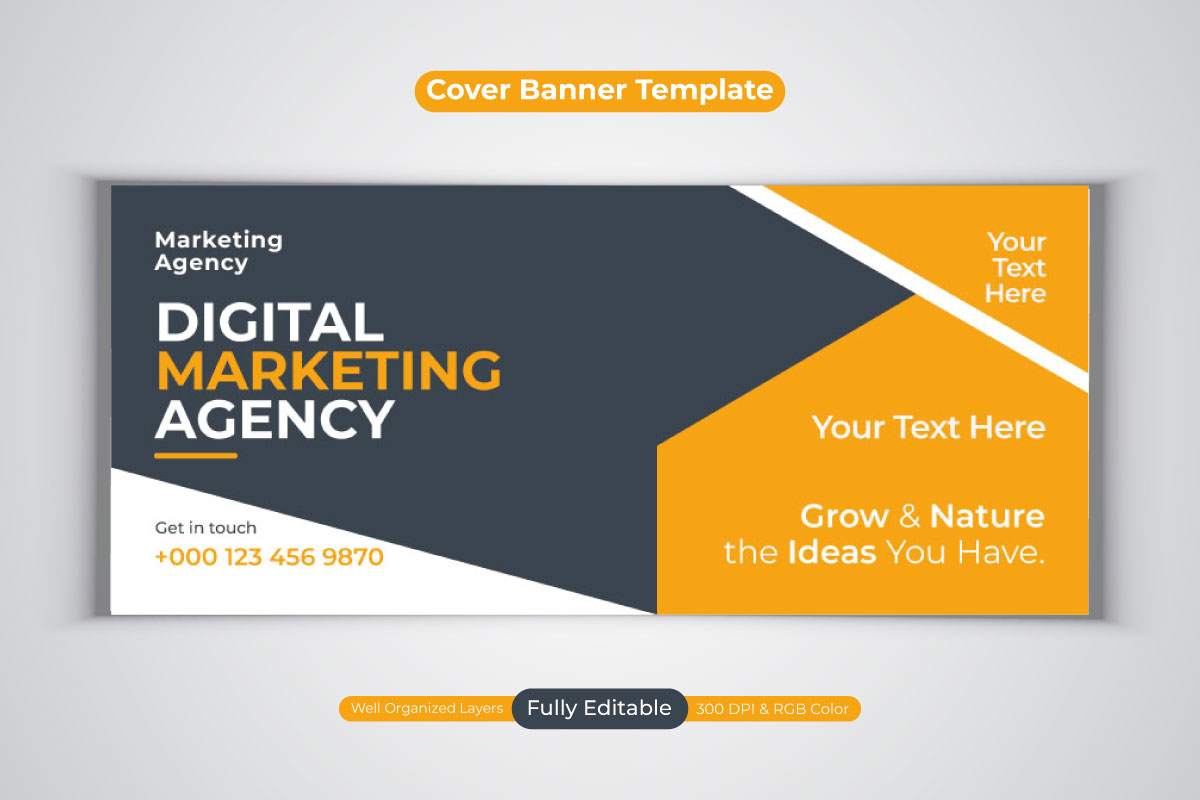 Creative Idea Professional Digital Marketing Agency Vector Template Design For Social Media Post