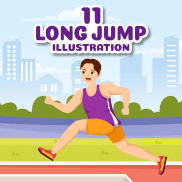 Jump Long Illustrations Templates 309912