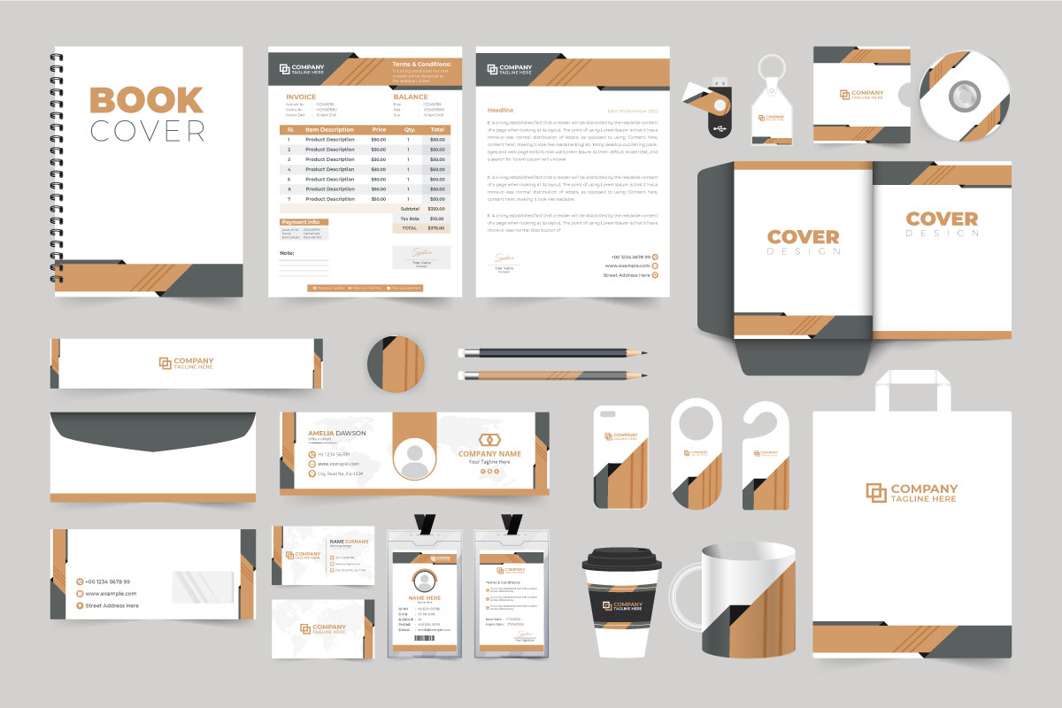 Business stationery and brand identity