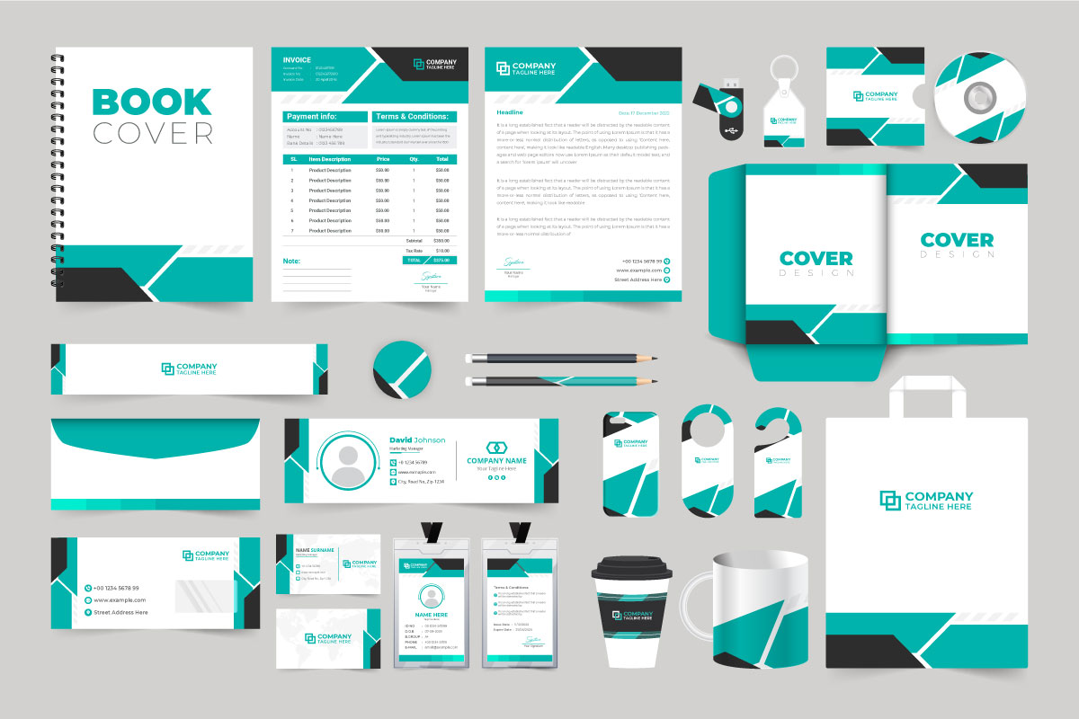 Company brand promotion template vector