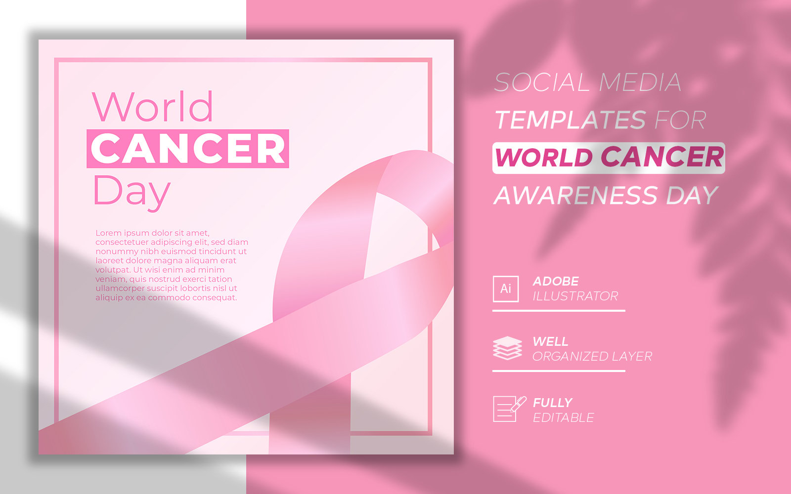 Breast Cancer Awareness Day Social Media Template