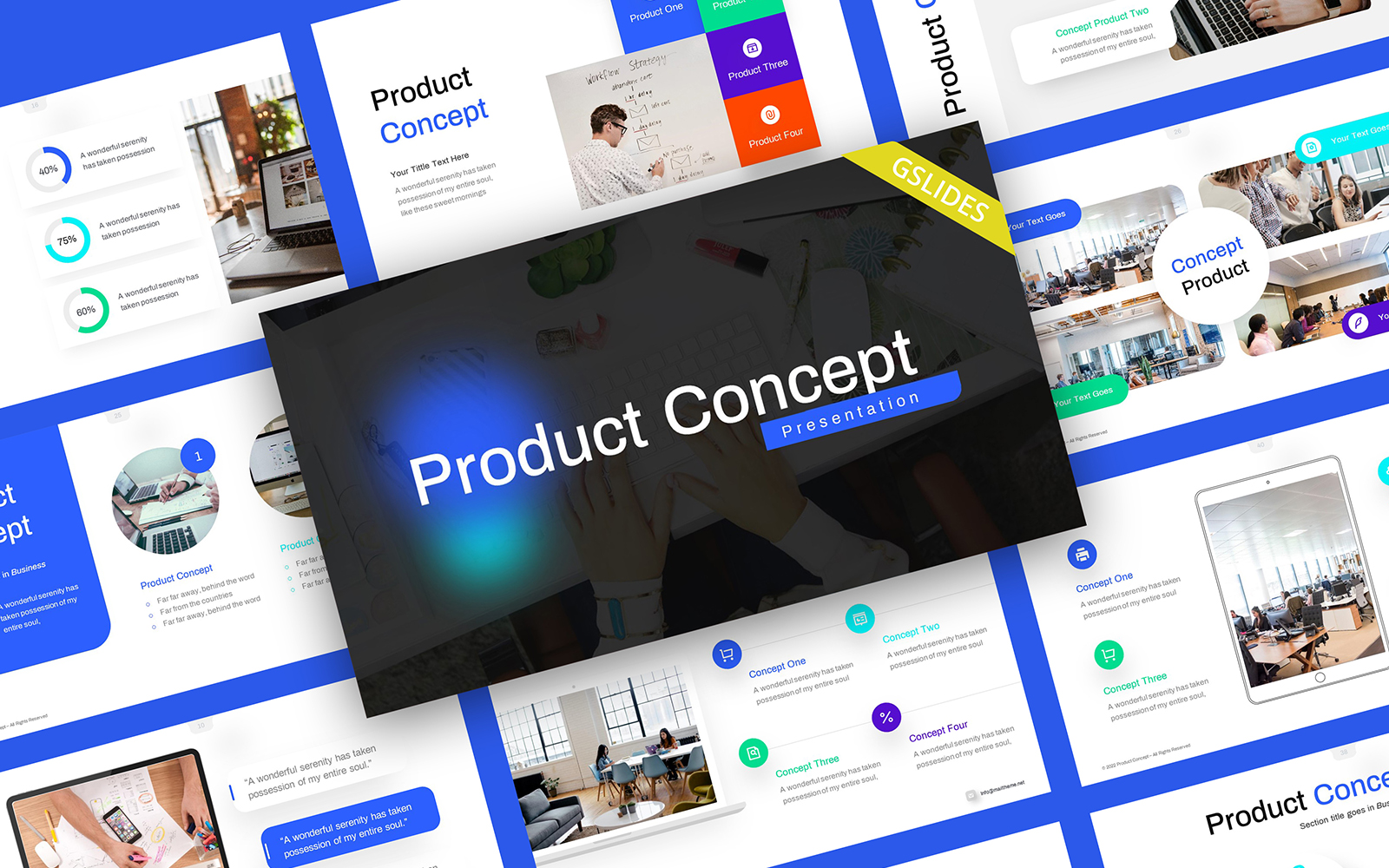 Product Concept Professional Google Slides Template