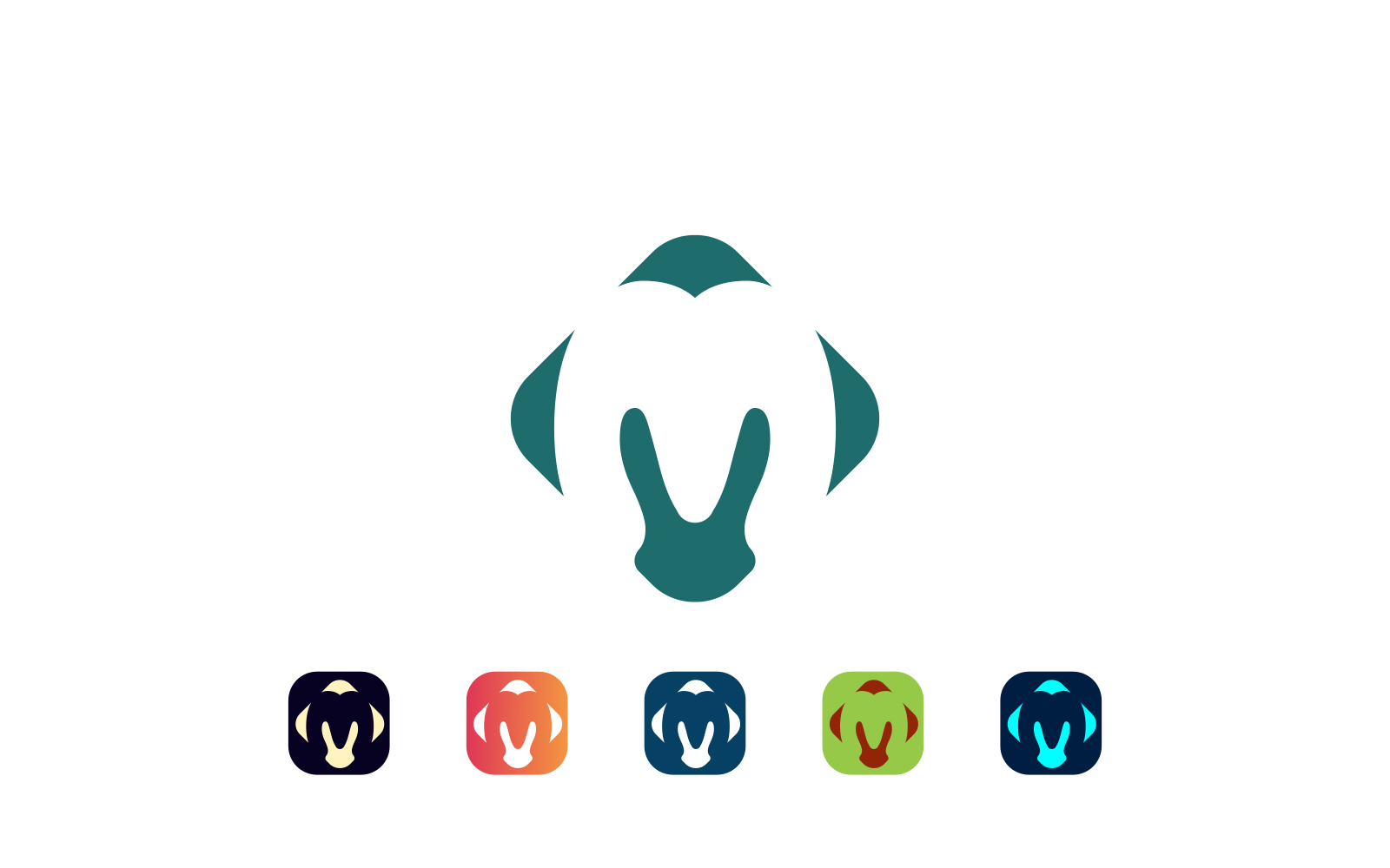 M Logo | Premium Victory Letter M Logo Design