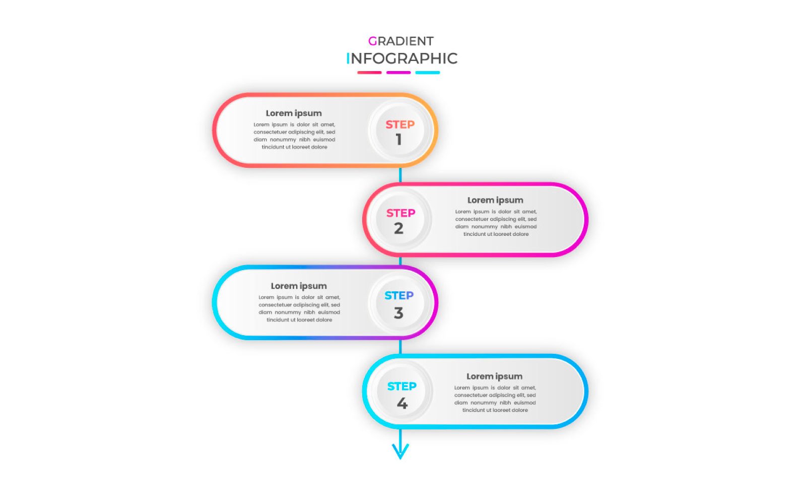 Vector presentation business infographic design template