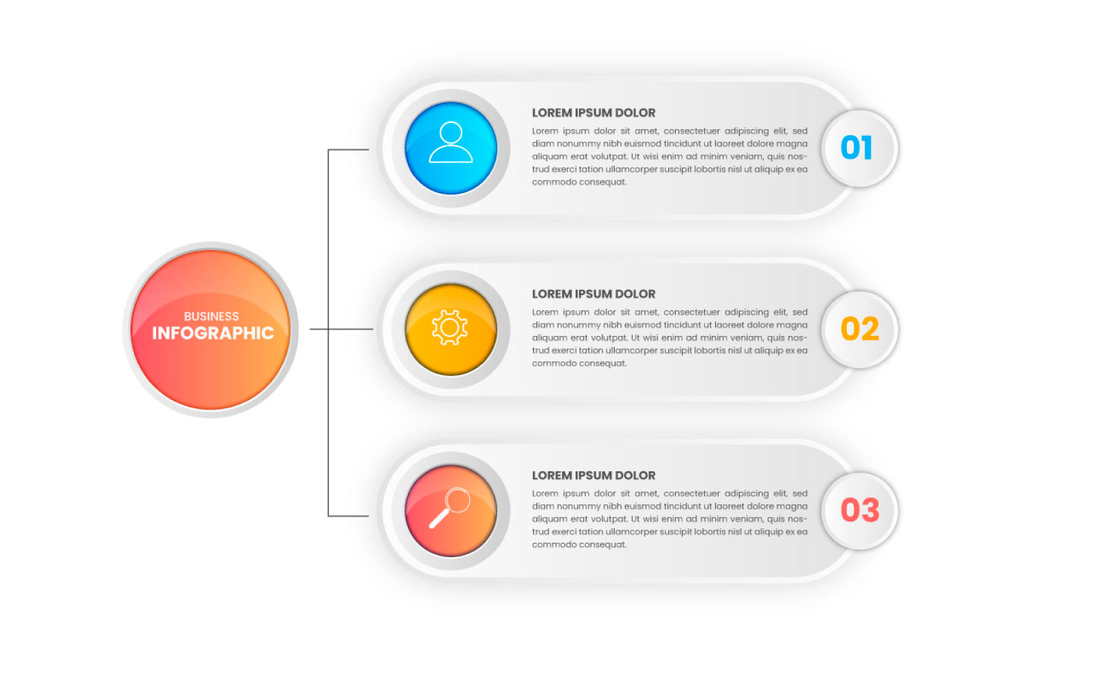 Presentation business infographic design template concept