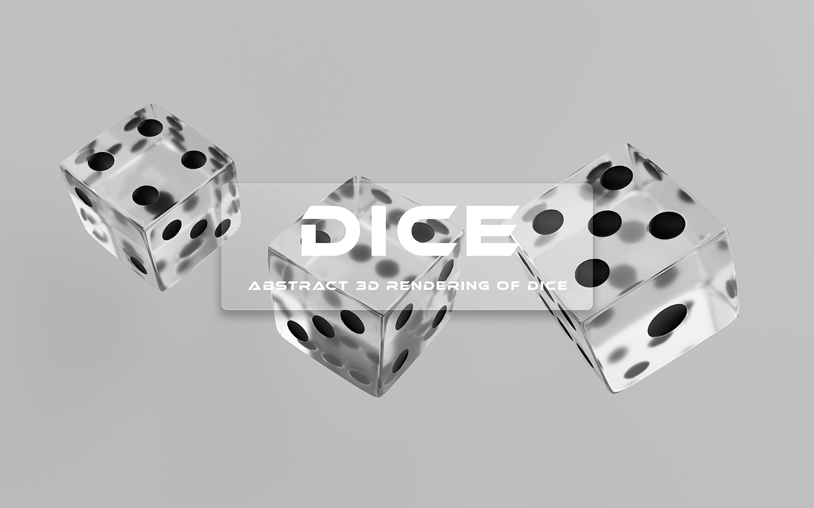 3D Dice Abstract Background