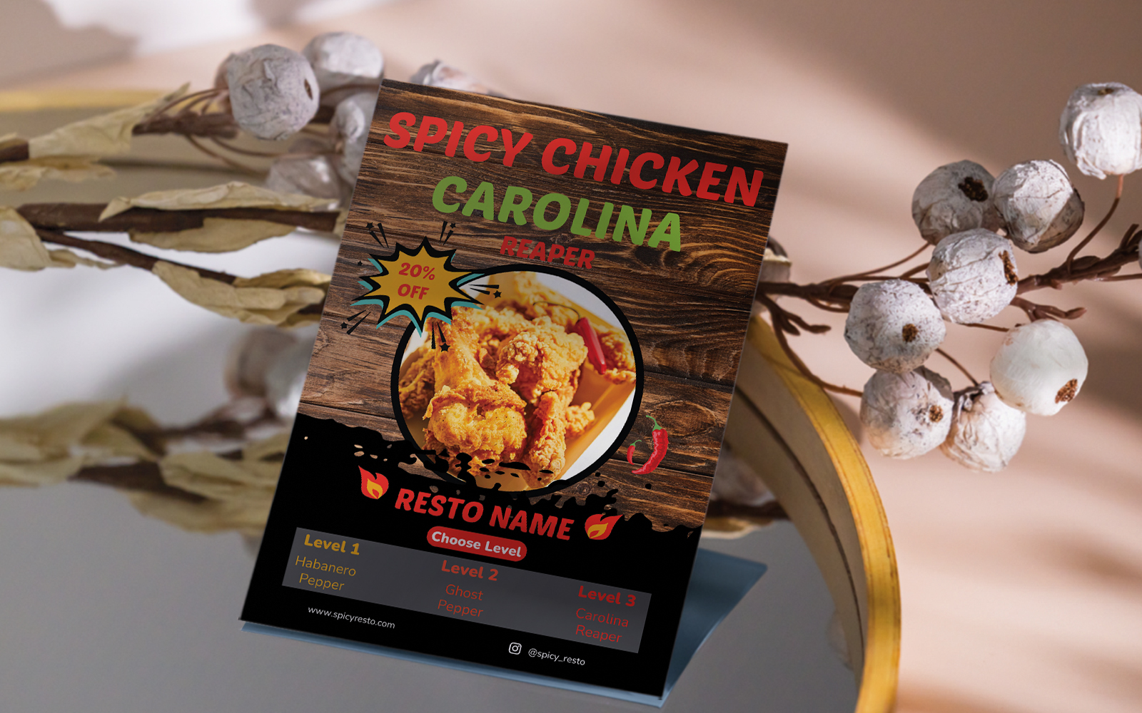 Spicy Chicken Flyer Template