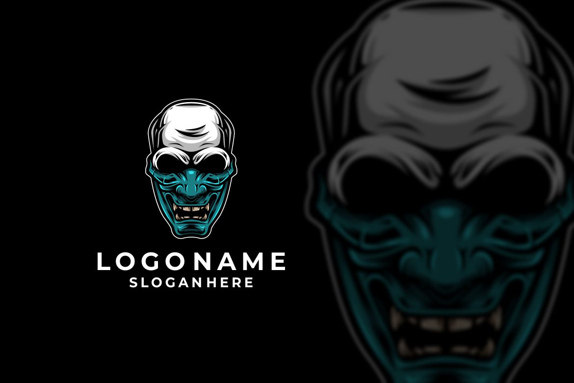 Skull Mask Graphic Logo Design