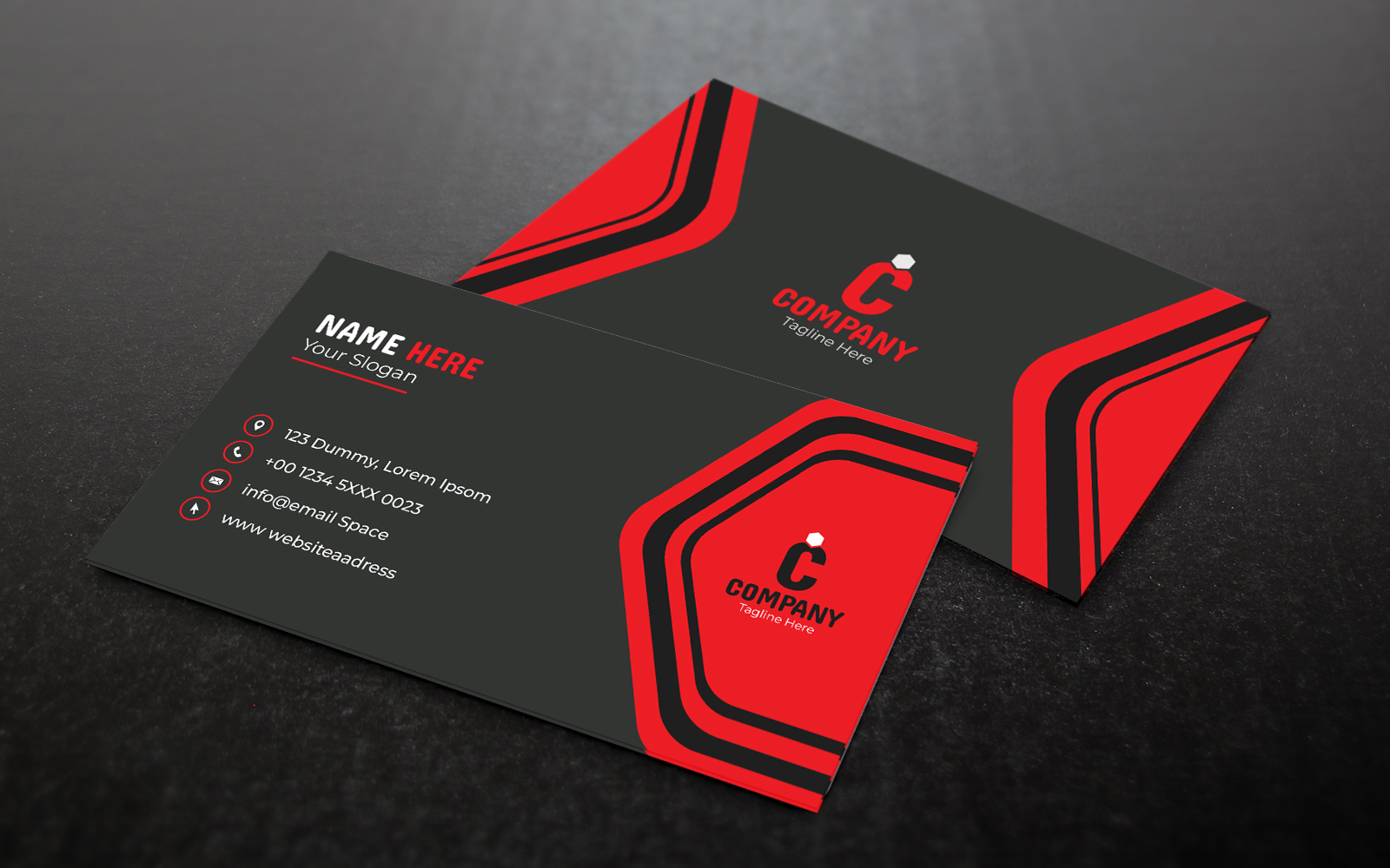 Corporate Minimal Business Card Design