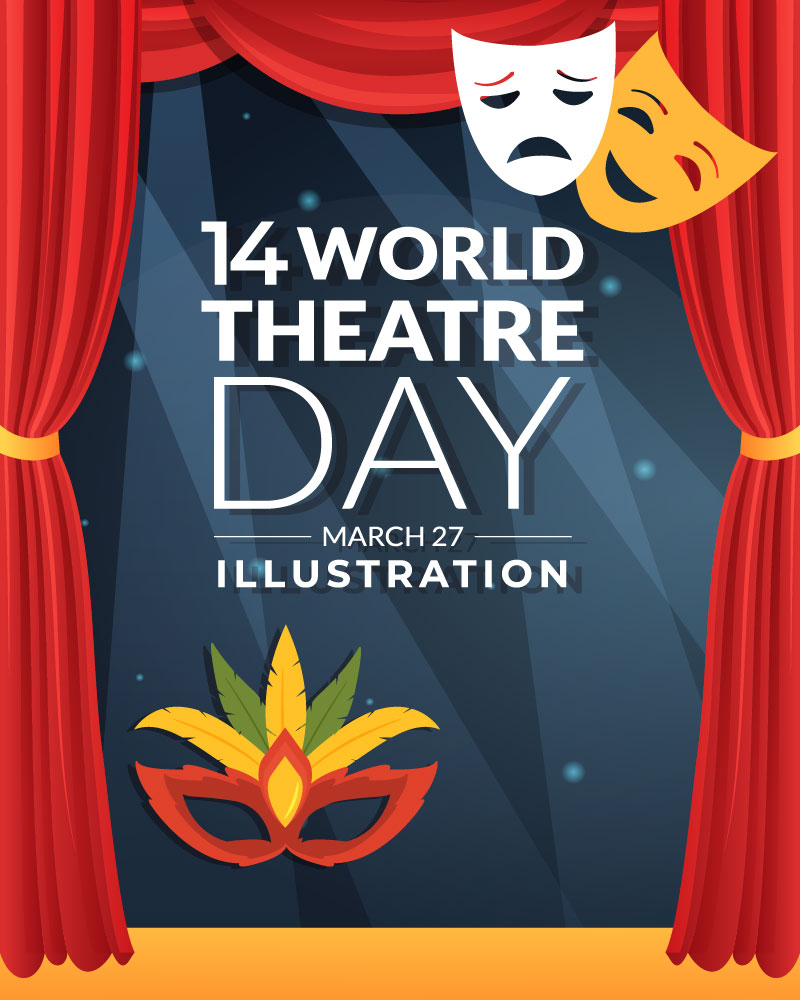 14 World Theatre Day Illustration