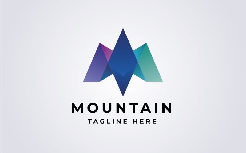 Mountain Letter M Logo Pro Template
