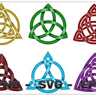 Wicca Triqueta Vectors Templates 310643