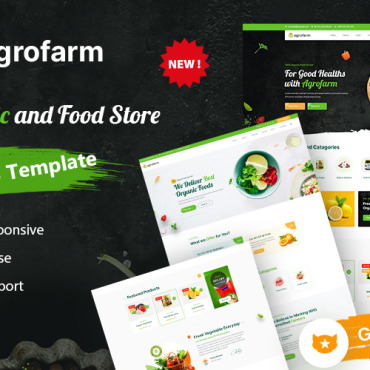 Organic Store Responsive Website Templates 310708