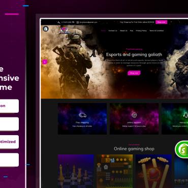 Gamer Games Shopify Themes 310711