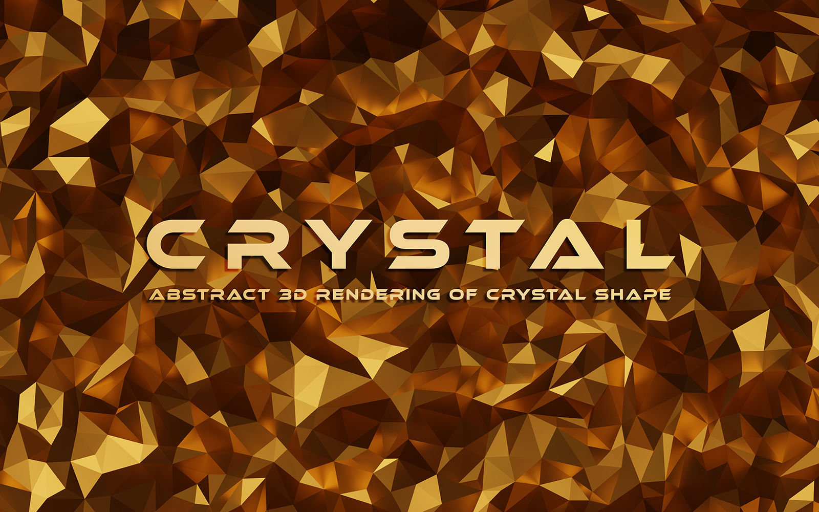 Crystal Gold Abstract Background
