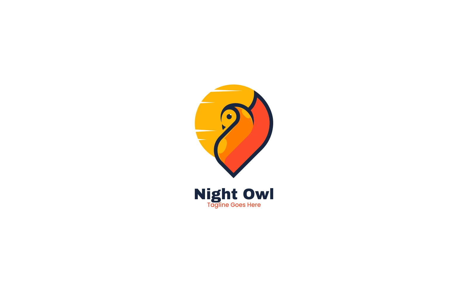 Night Owl Mascot Logo Design