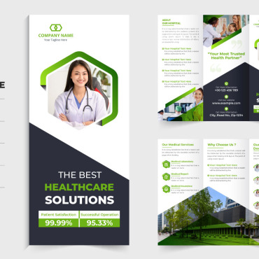 Trifold Hospital Corporate Identity 310798