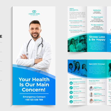 Trifold Hospital Corporate Identity 310802