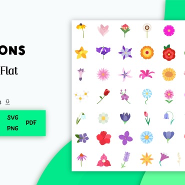 Lilac Sunflower Icon Sets 310807