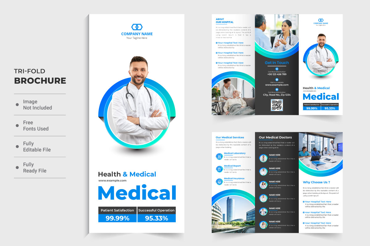 Hospital Promotional poster template