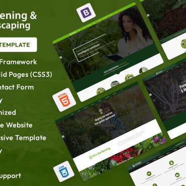Gardening Landscape Responsive Website Templates 310847