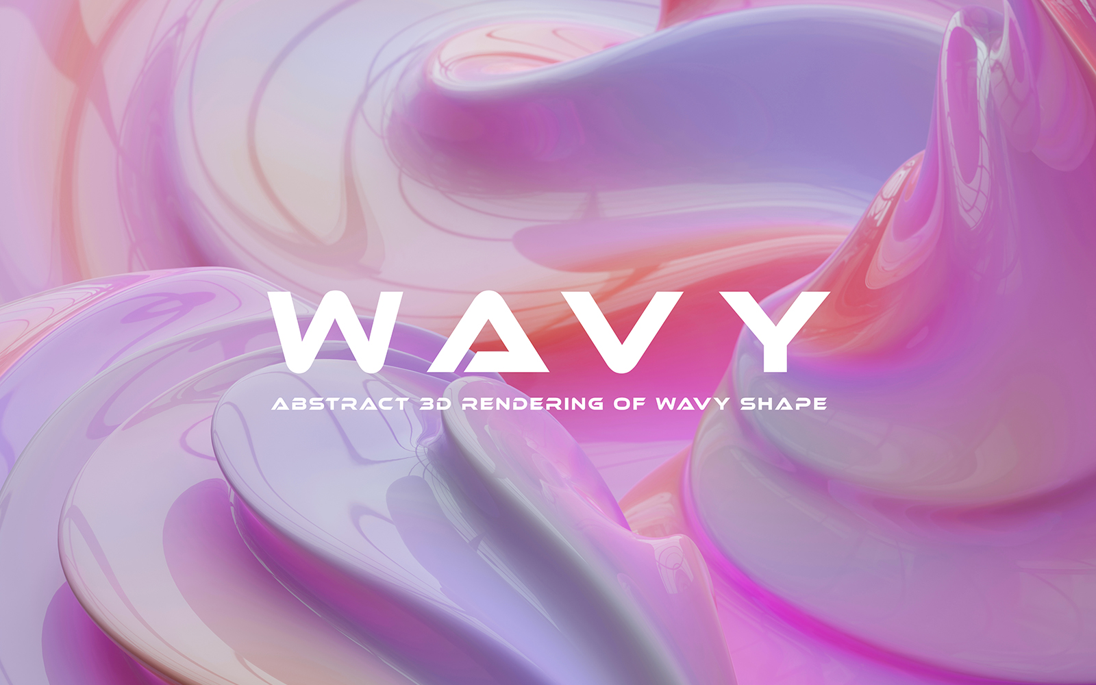 Glossy Wavy Abstract Background