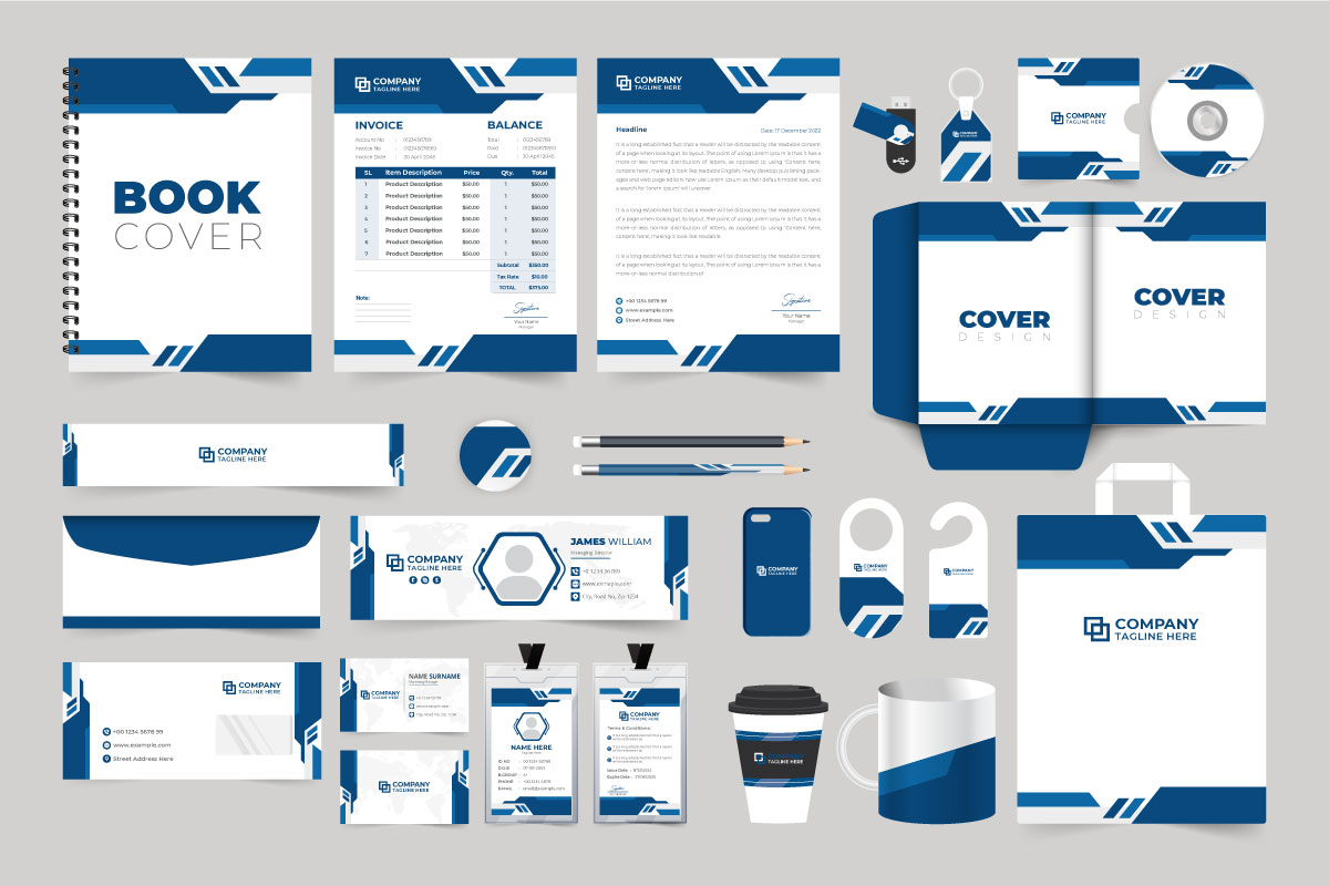 Brand identity marketing bundle design