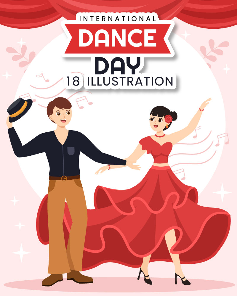 18 International Dance Day Illustration
