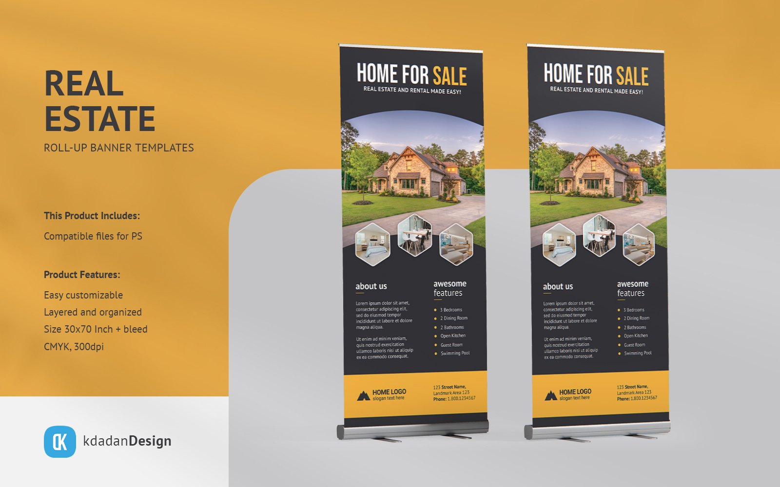 Real Estate Roll Up Banner Vol 16