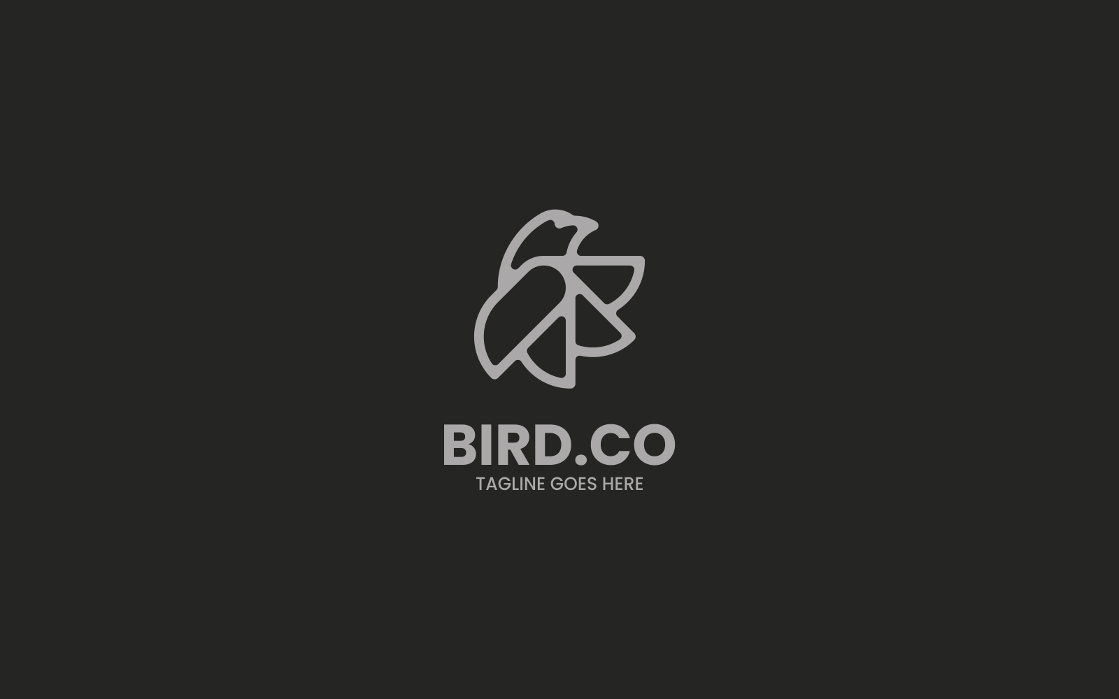 Bird Line Art Logo Style 1